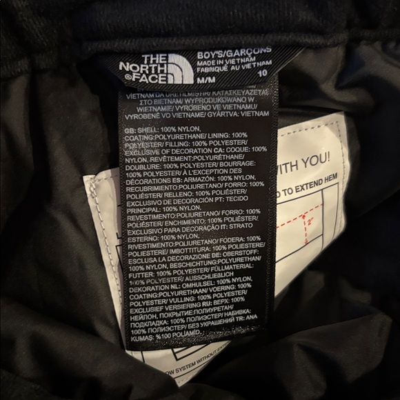 NORTH FACE FREEDOM Snow/Ski INSULATED PANTS BOYS in Black - Picture 9 of 16